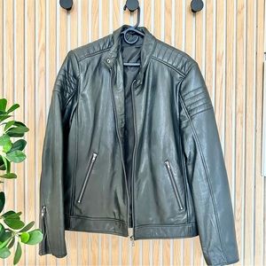 Faux Leather Moto Jacket